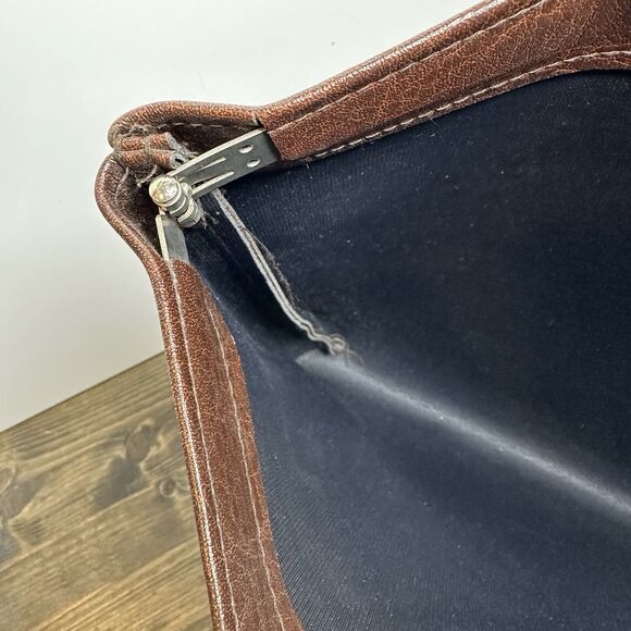 Vintage Traffic Expo 84 New Orleans Brown Vinyl Document Case Portfolio 3M - Picture 8 of 11